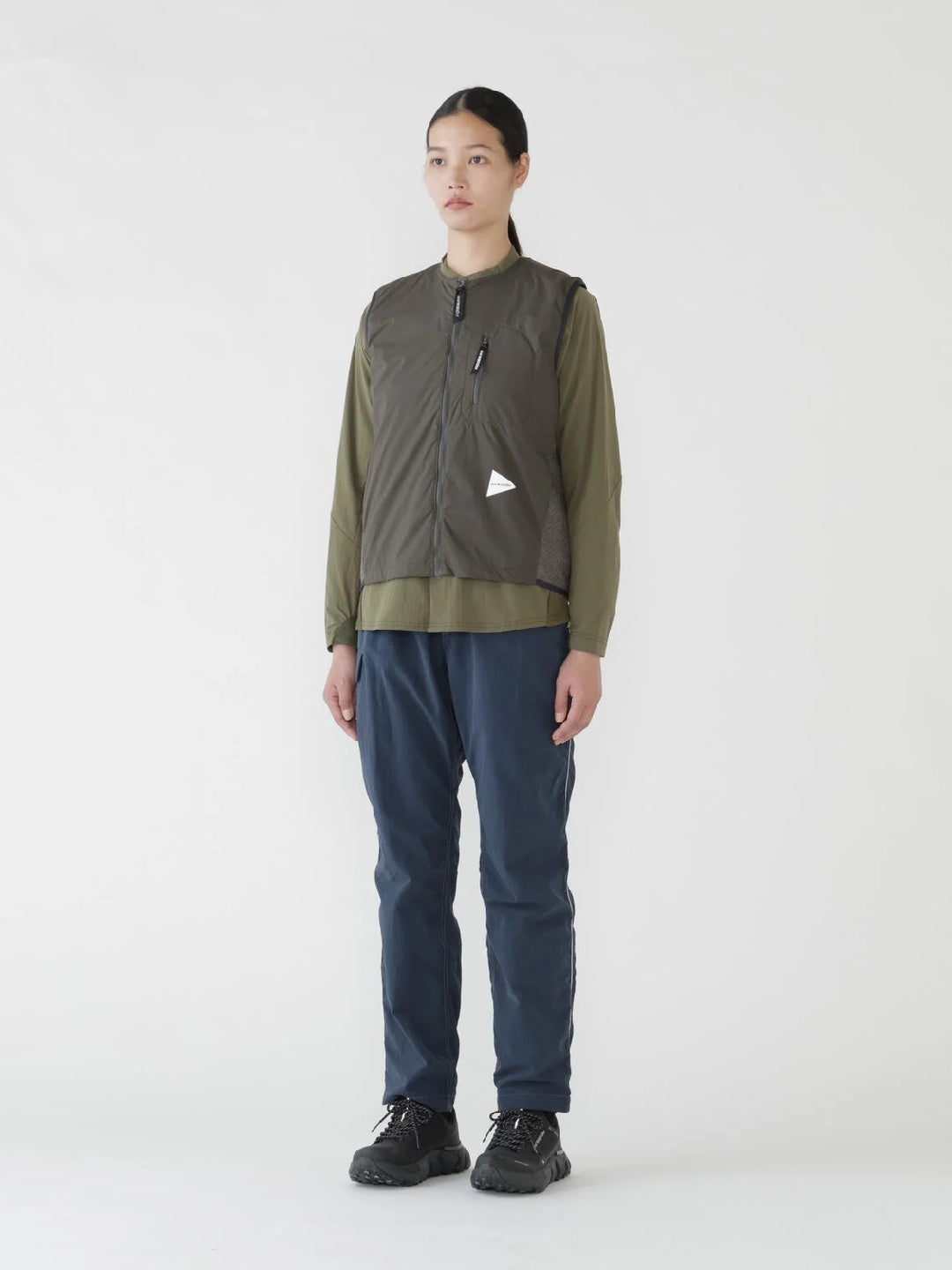 【Women】air fleece vest #l.khaki [6241020]｜and wander
