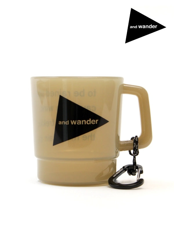 and wander logo PP mug #beige [5744987701]｜and wander