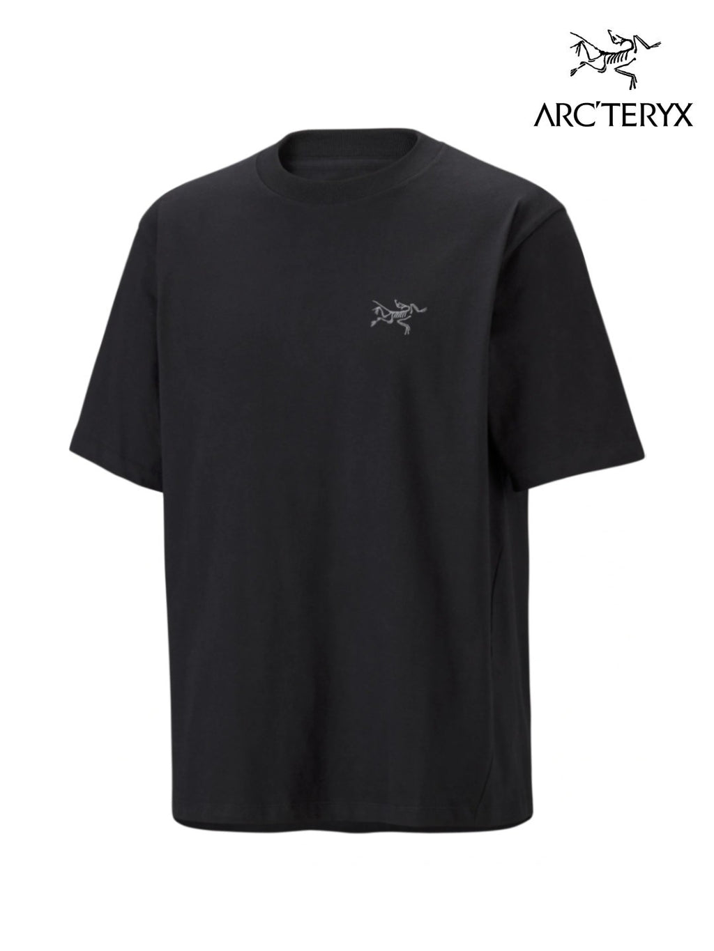 【Men】Kragg Cotton Emblem Crew SS M #Black [X00001070202]｜ARC'TERYX