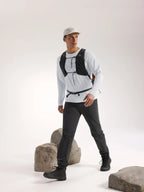 Cormac Logo LS M #Solitude Heather / Void [X00000845205]｜ARC'TERYX