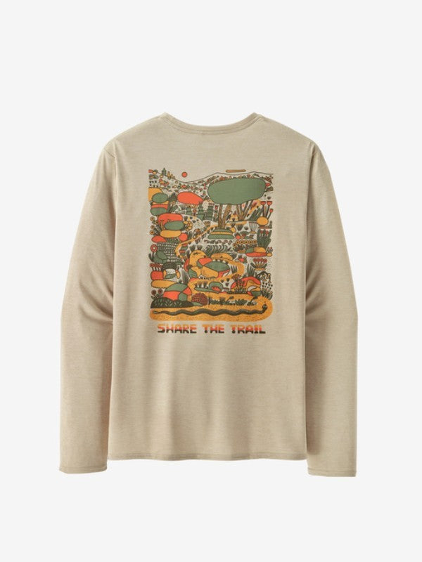 Men's L/S Cap Cool Daily Graphic Shirt - Lands #CTPX [45160]｜patagonia