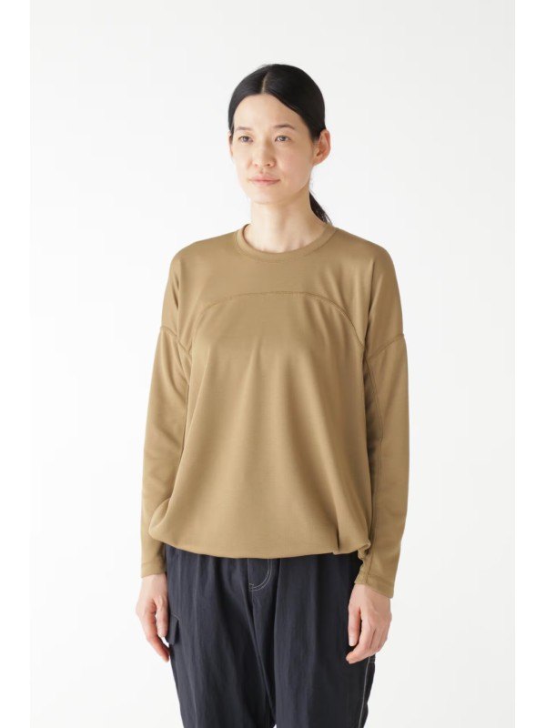 Women's dry jersey LS T #040/beige [4264129]｜and wander