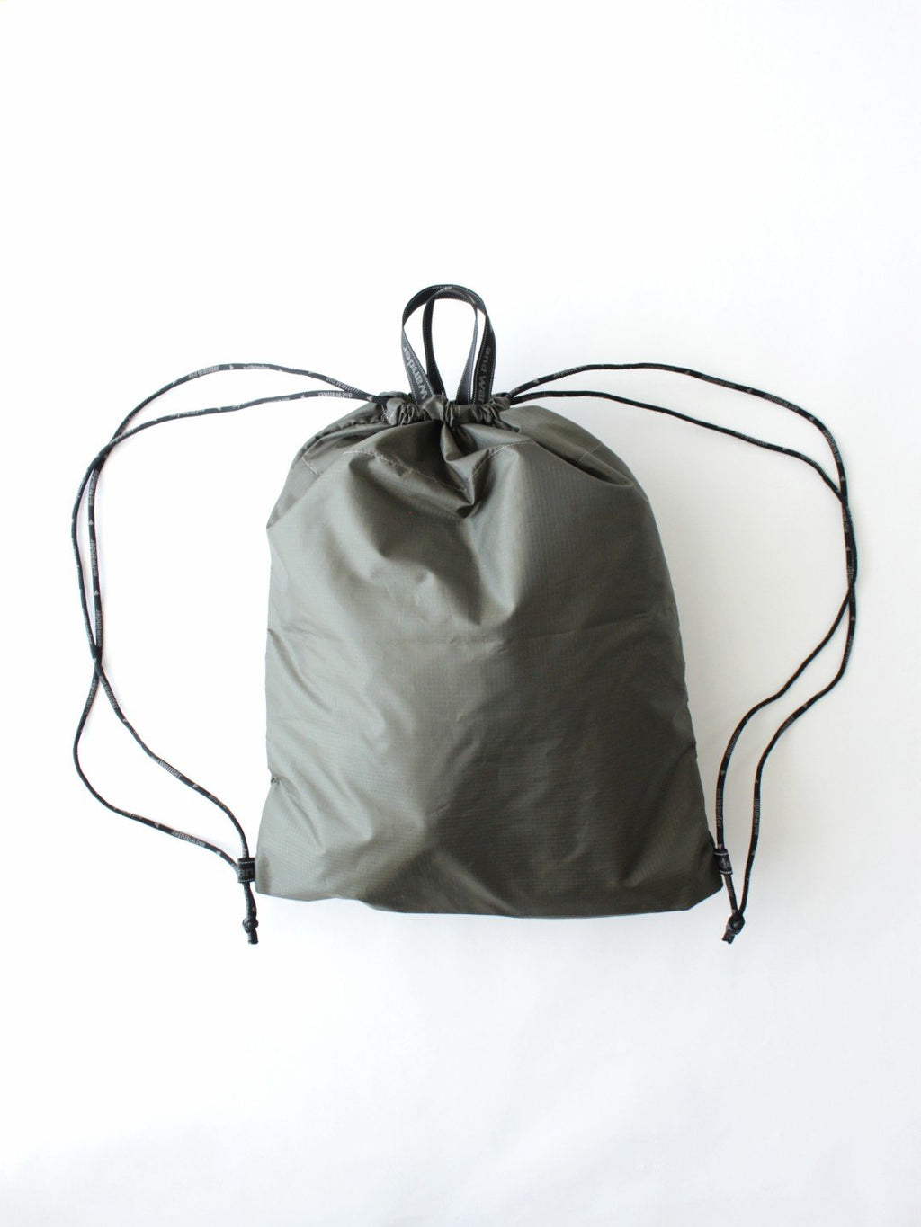 crispy rip drawstring bag #khaki [6985160]｜and wander