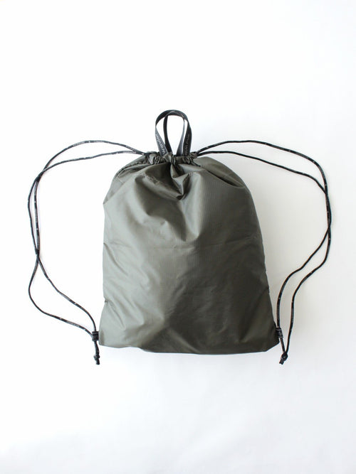crispy rip drawstring bag #khaki [6985160]｜and wander