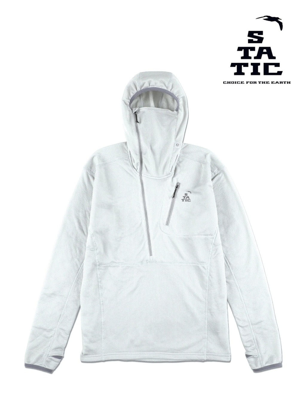 Adrift Half Zip Hoody 2.0 #Pearl Grey [26500]｜STATIC