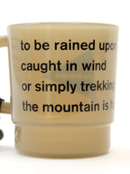 and wander logo PP mug #beige [5744987701]｜and wander