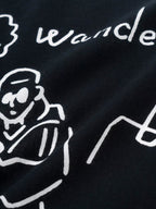 Yu Nagaba tenugui #010/black [4977243]｜and wander