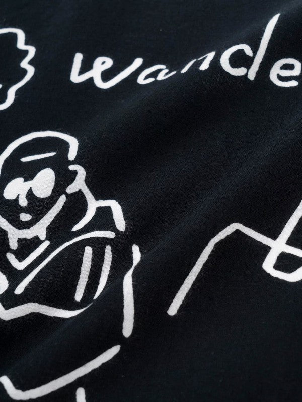 Yu Nagaba tenugui #010/black [4977243]｜and wander