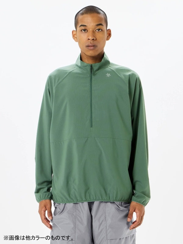 Floating Wind Shell Half Zip Pullover #BK [GM15102]｜GOLDWIN