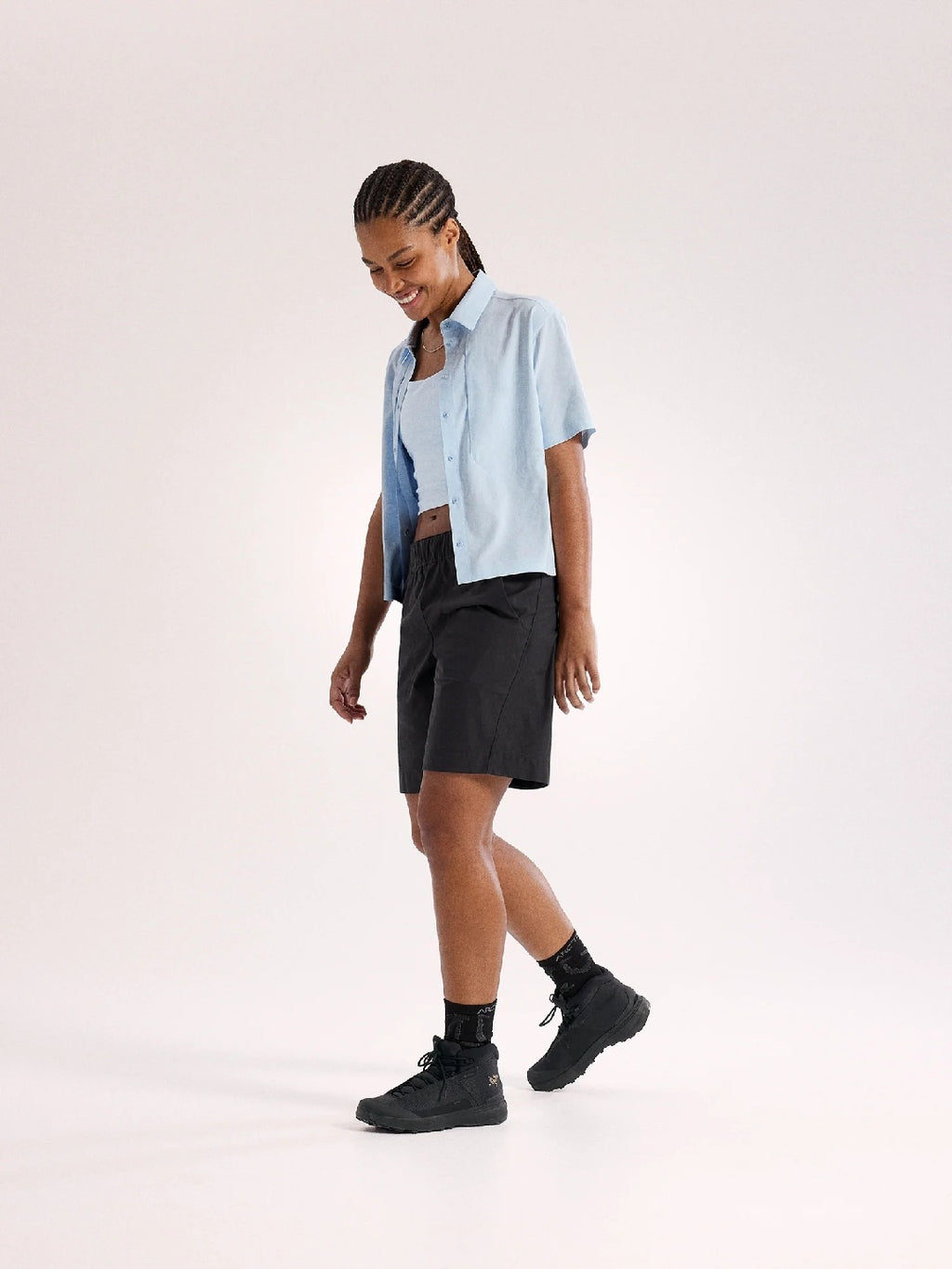 Women's Sima Shirt SS #Alpine Blue [X00000949805]｜ARC'TERYX