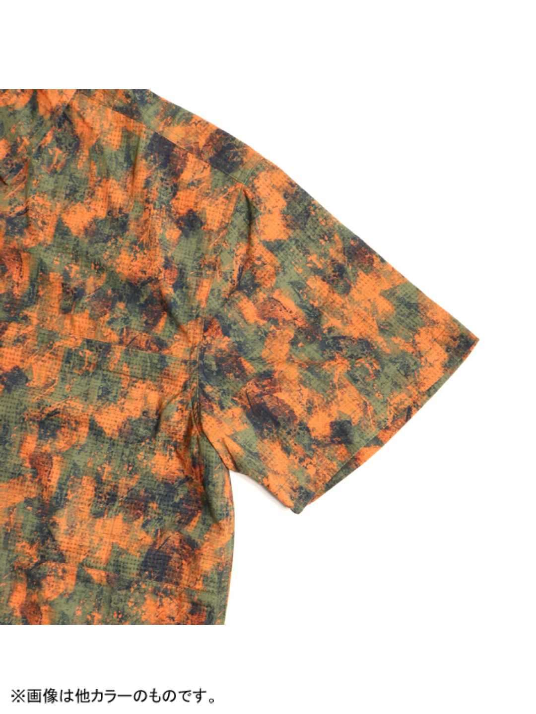 TRIPLE CROWN ZIP DOWN SHORT SLEEVE #ABSTRACT BLACK TOPO [TC’BD-USS]｜Jolly Gear