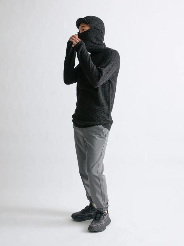 WUNDERWEAR HALF ZIP HOODIE #Black [BW0505]｜BRING