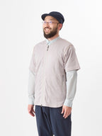 オクタの半袖カーディガン #ハイイロ [21095]｜AXESQUIN