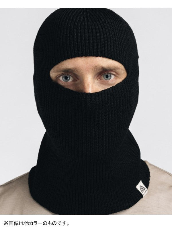 Flat Knit Balaclava Hat #Olive Night [109922]｜ACLIMA