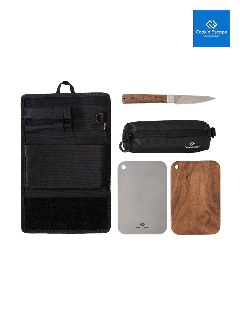 まな板キッチンツールセット CA2409 #ブラック [K1558]｜COOK'N'ESCAPE