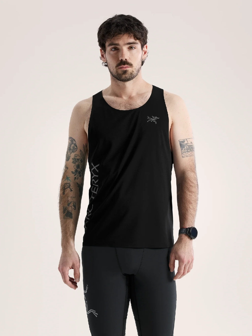 Norvan Downword Logo Tank #Black [X00001034401]｜ARC'TERYX