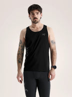 Norvan Downword Logo Tank #Black [X00001034401]｜ARC'TERYX