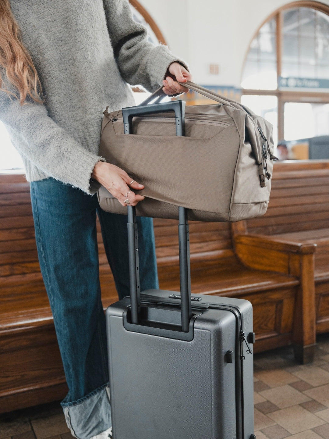 TRANSIT DUFFEL 25L #Fossil Brown [TD25]｜EVERGOODS