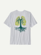 Run Like Roots Responsibili-Tee #WHI [37874]｜patagonia