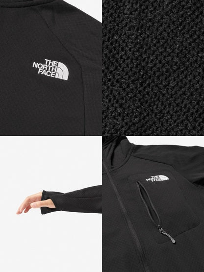 Women's Expedition Grid Fleece Full Zip Hoodie #K [NL72322]｜THE NORTH FACE