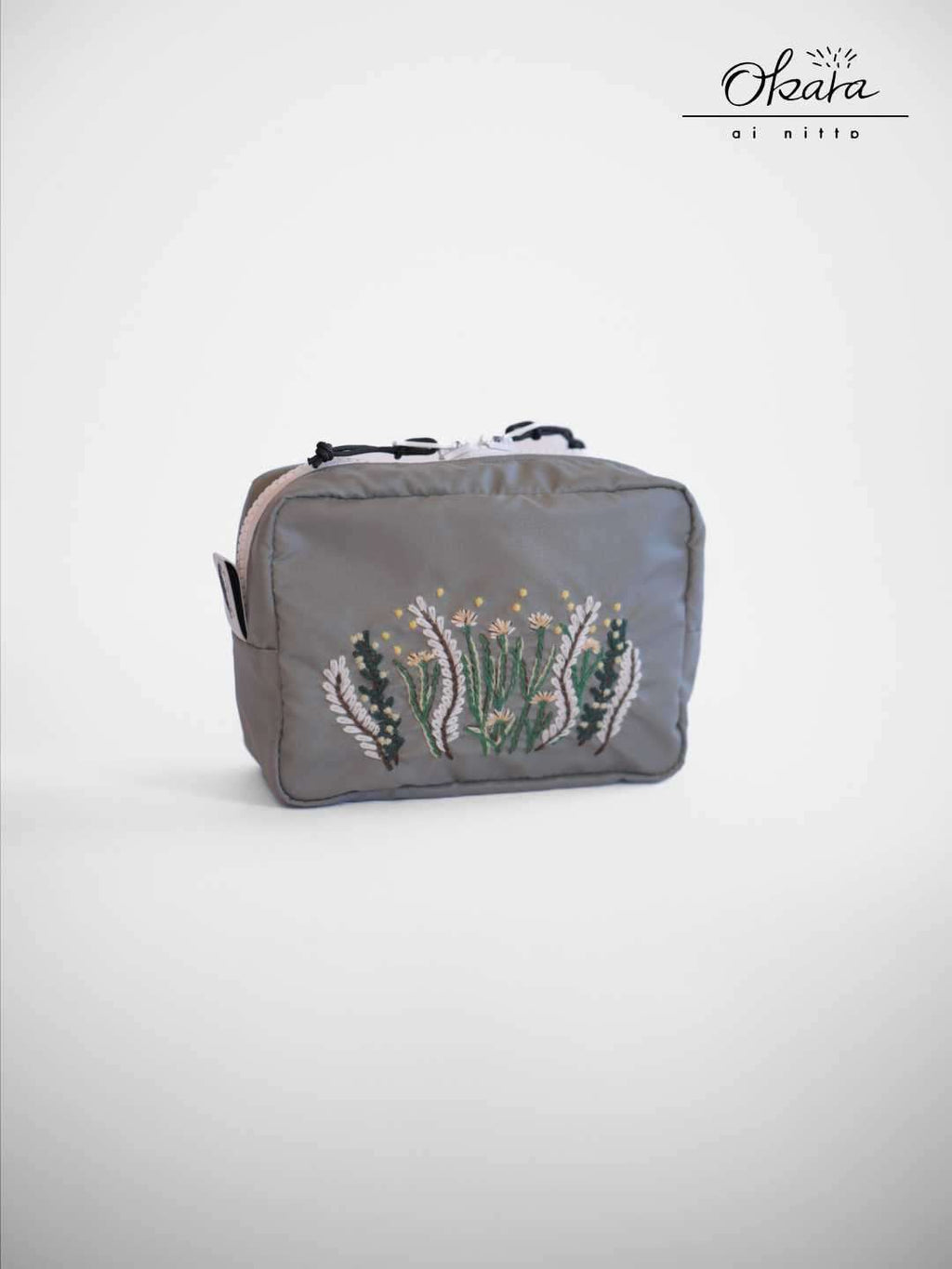 Rektan BRODERI #Gray｜Okara