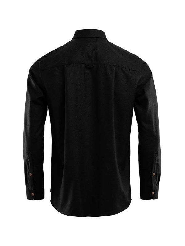 ReBorn Wool Shirt Men's #Dark Grey Melange [106310]｜ACLIMA