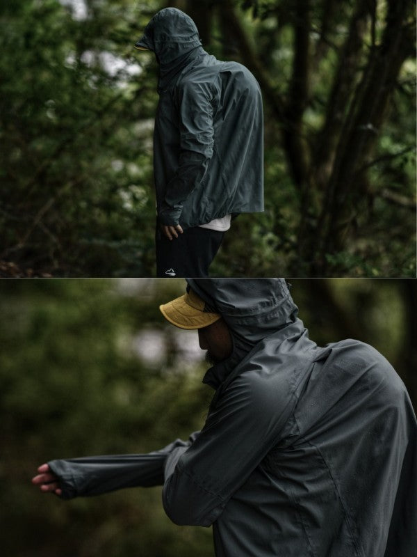 Up-Swing Rain Hoody #セージグリーン｜milestone