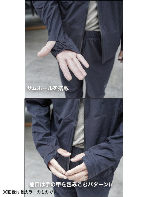 Up-Swing Rain Hoody #アイスグレー｜milestone