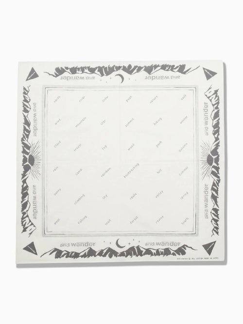 reflective words bandanna #off white [5987264]｜and wander