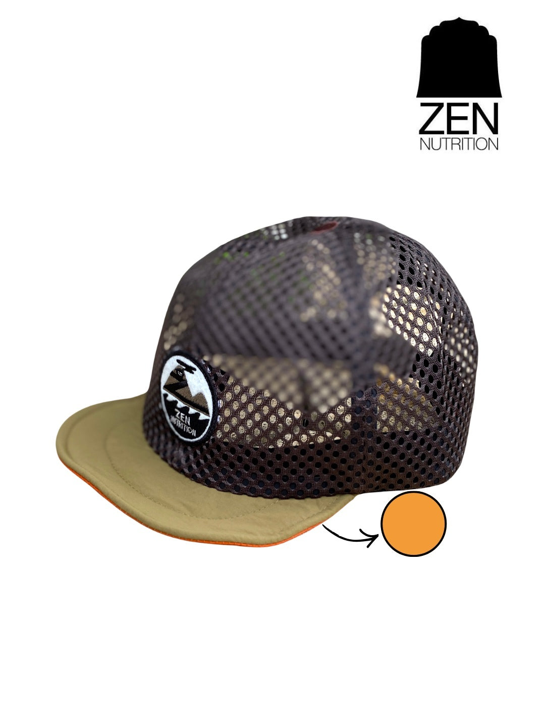 2026 HANAI×CLEF MESH BUM CAP #ブラウン×カーキ｜ZEN