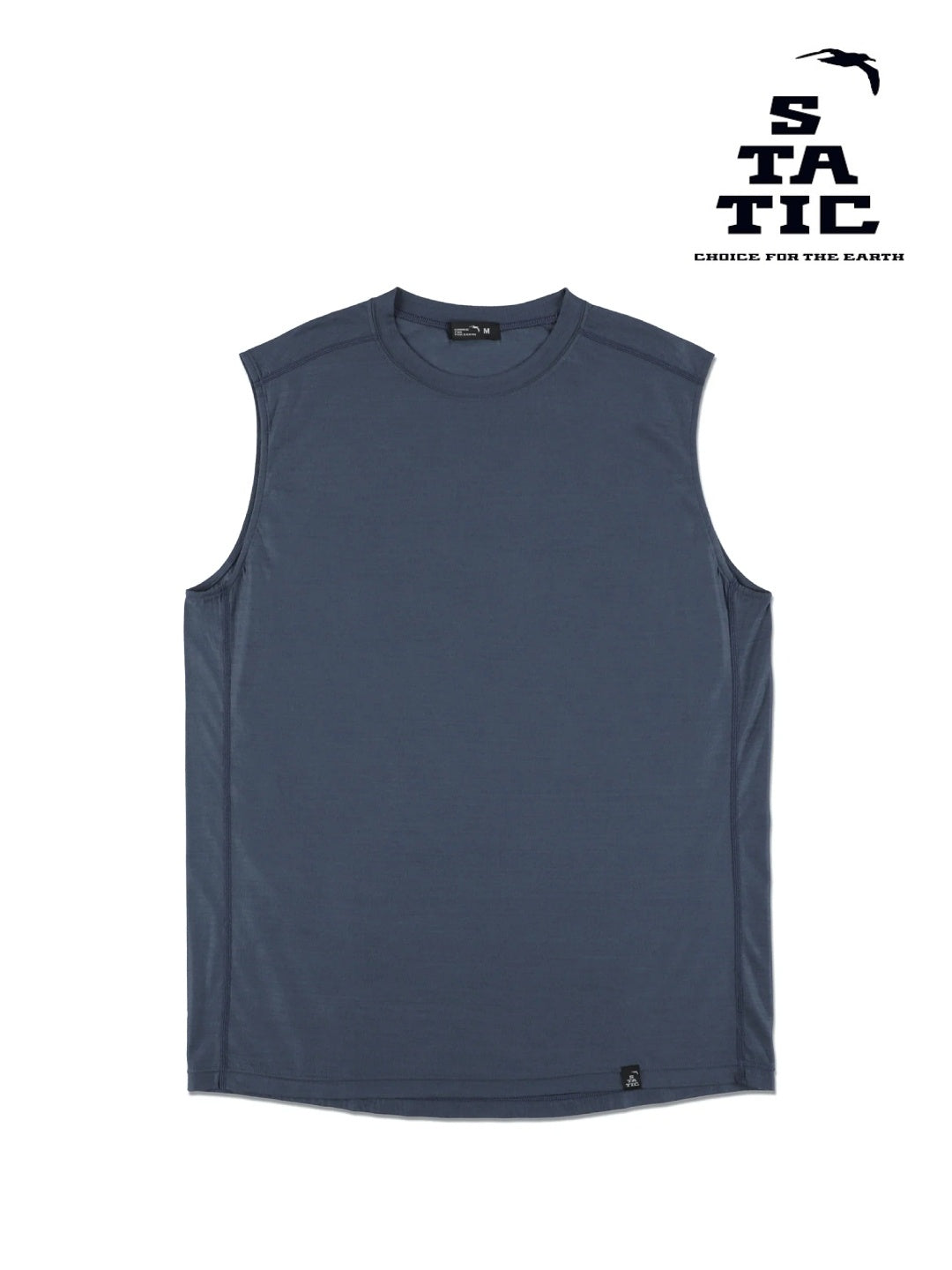 Men's 100% Light Merino Tank Top #Navy｜山と道 – moderate