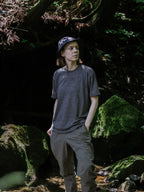 Dry Wool T-shirt 2 #Heather Gray [hu-10014]｜HERENESS