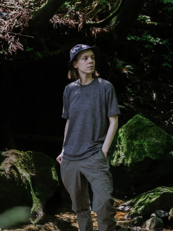 Dry Wool T-shirt 2 #Heather Gray [hu-10014]｜HERENESS