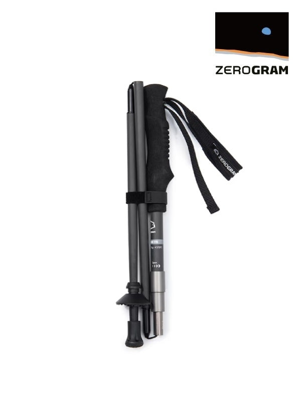 Ultra Light Carbon Folding Trekking Pole115 (105-115cm) #Stone Gray｜ZEROGRAM