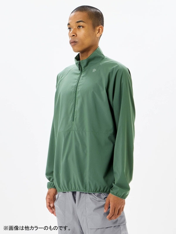 Floating Wind Shell Half Zip Pullover #BK [GM15102]｜GOLDWIN