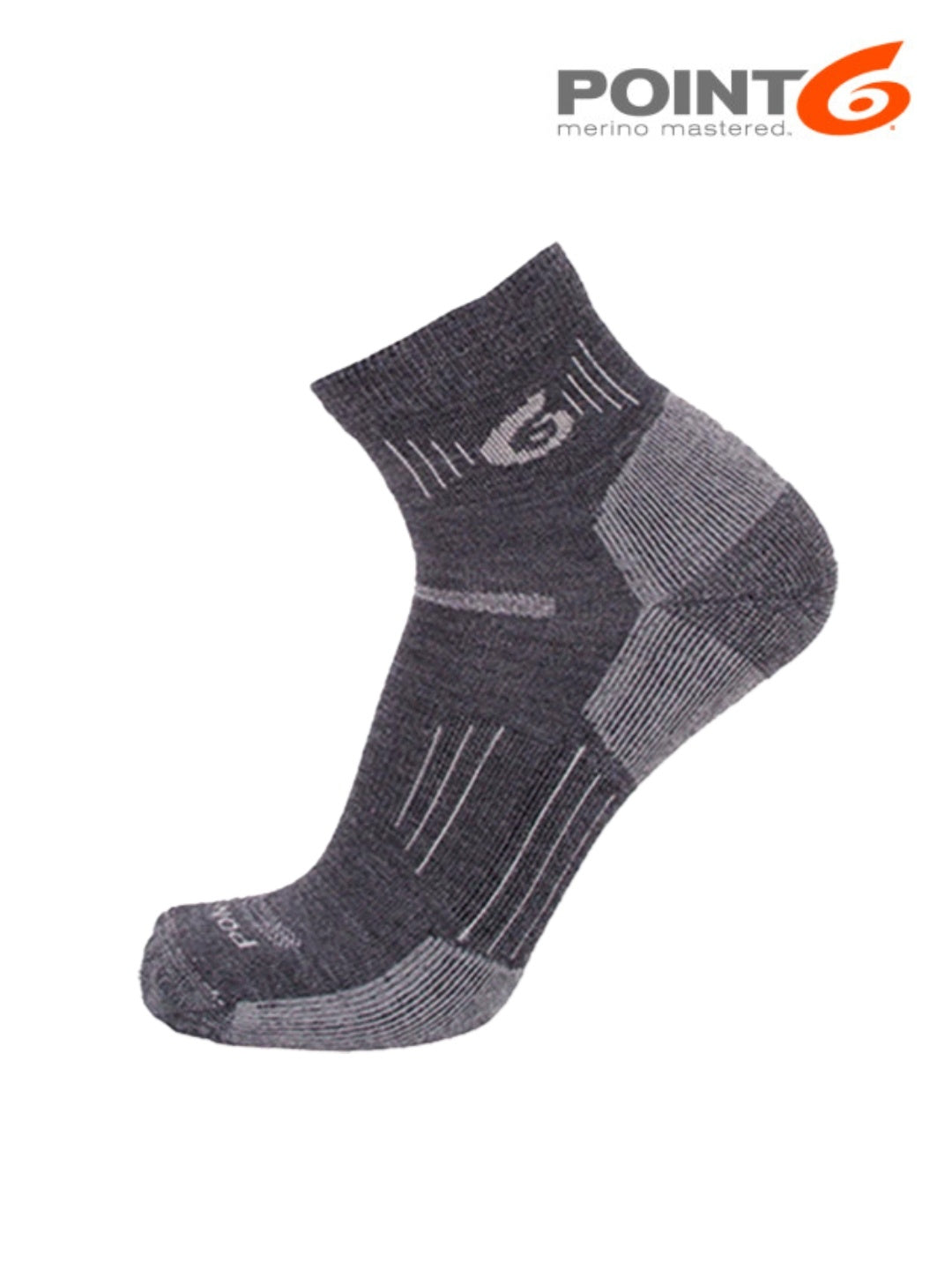 健行必備輕便迷你圓領衫 #灰色 [P62533]｜POINT6