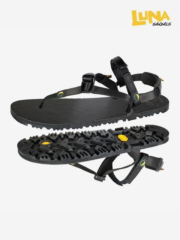 Retro Oso Flaco (unisex) #Black｜LUNA SANDALS