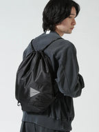 crispy rip drawstring bag #black [6985160]｜and wander