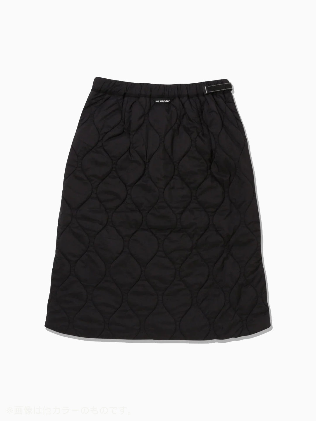quilting wrap skirt #Black [6282042]｜and wander