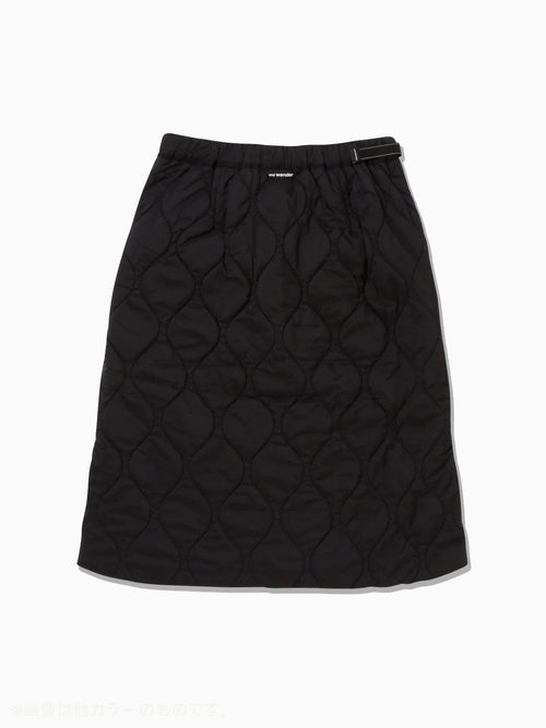 quilting wrap skirt #Black [6282042]｜and wander