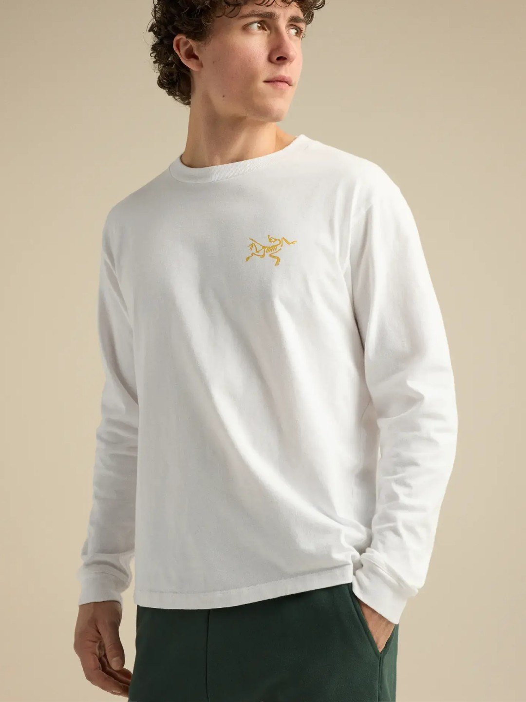 【Men】Kragg Cotton LS M #White Light / Larch [X00000971410]｜ARC'TERYX