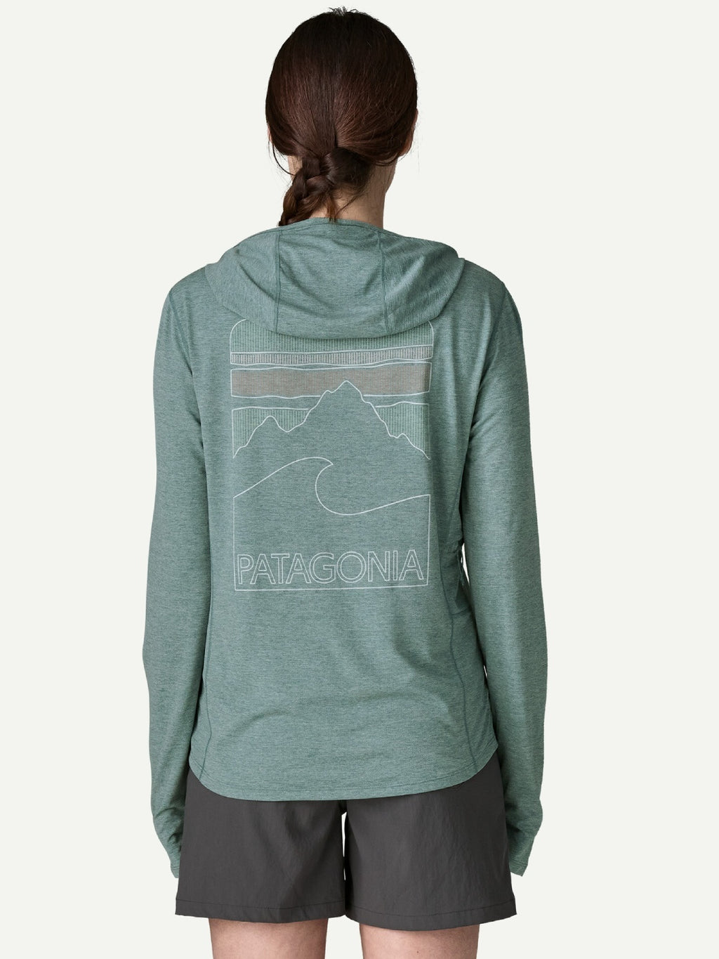 Women's Cap Cool Sun Hoody - Peak Visions #NGBX [44940]｜patagonia