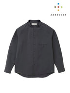 ソフトシェルのバンドカラーシャツ #ケシズミイロ [021091]｜AXESQUIN