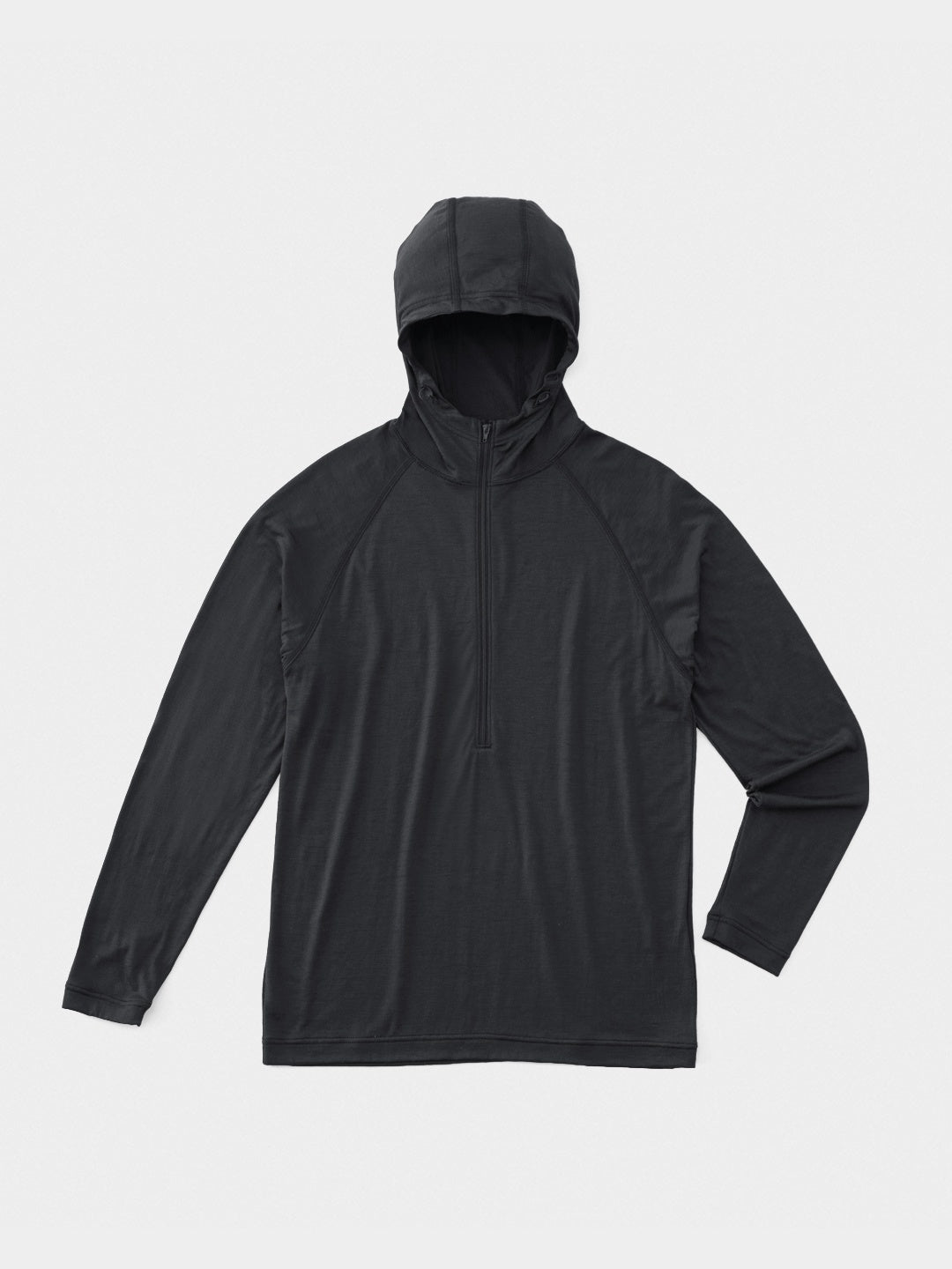 100% Light Merino Half Zip Hoody #Charcoal|山と道 – moderate 100% Light Merino Half Zip Hoody #Charcoal|山と道 – moderate