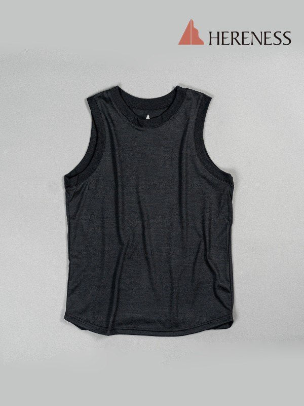 Dry Wool Tank #Black [hm-10004]｜HERENESS