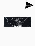 Yu Nagaba tenugui #010/black [4977243]｜and wander