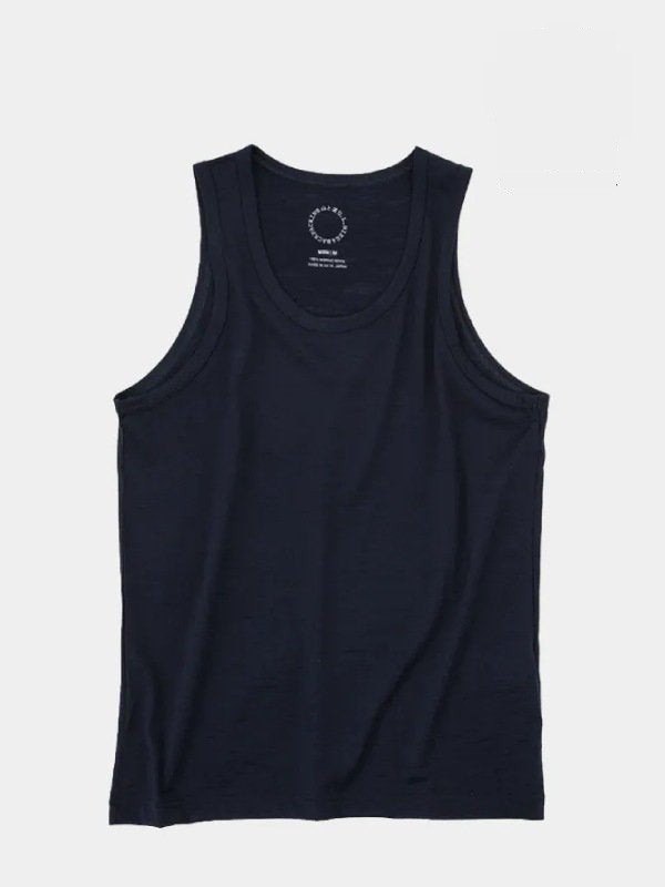 Men's 100% Merino Light Tank #Navy