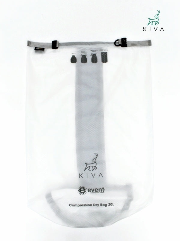 Compression Dry Bag 20L #White [CDB020]｜KIVA Outdoors