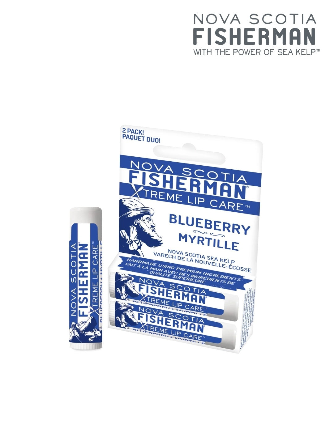 Lip Balm W Pack #Blue Berry [NS-LB-2-G]｜NOVASCOTIA FISHERMAN