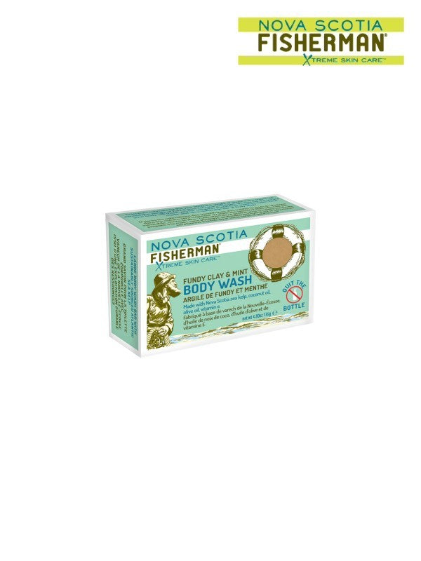 BODY WASH BAR #Fundy Clay & Mint Soap [NS-SO-A2]｜NOVASCOTIA FISHERMAN
